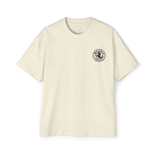 Men's Oversized Tee - Vintage Style 'Pinewood Garage' Chest Logo