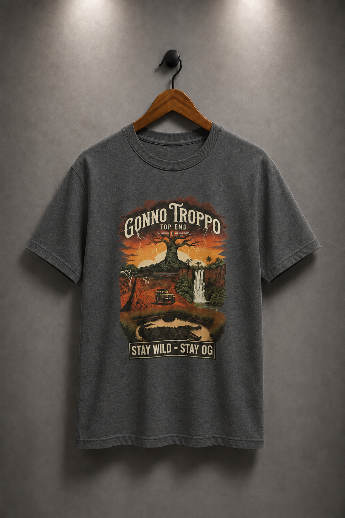 'Gone Troppo' Graphic Cotton Tee