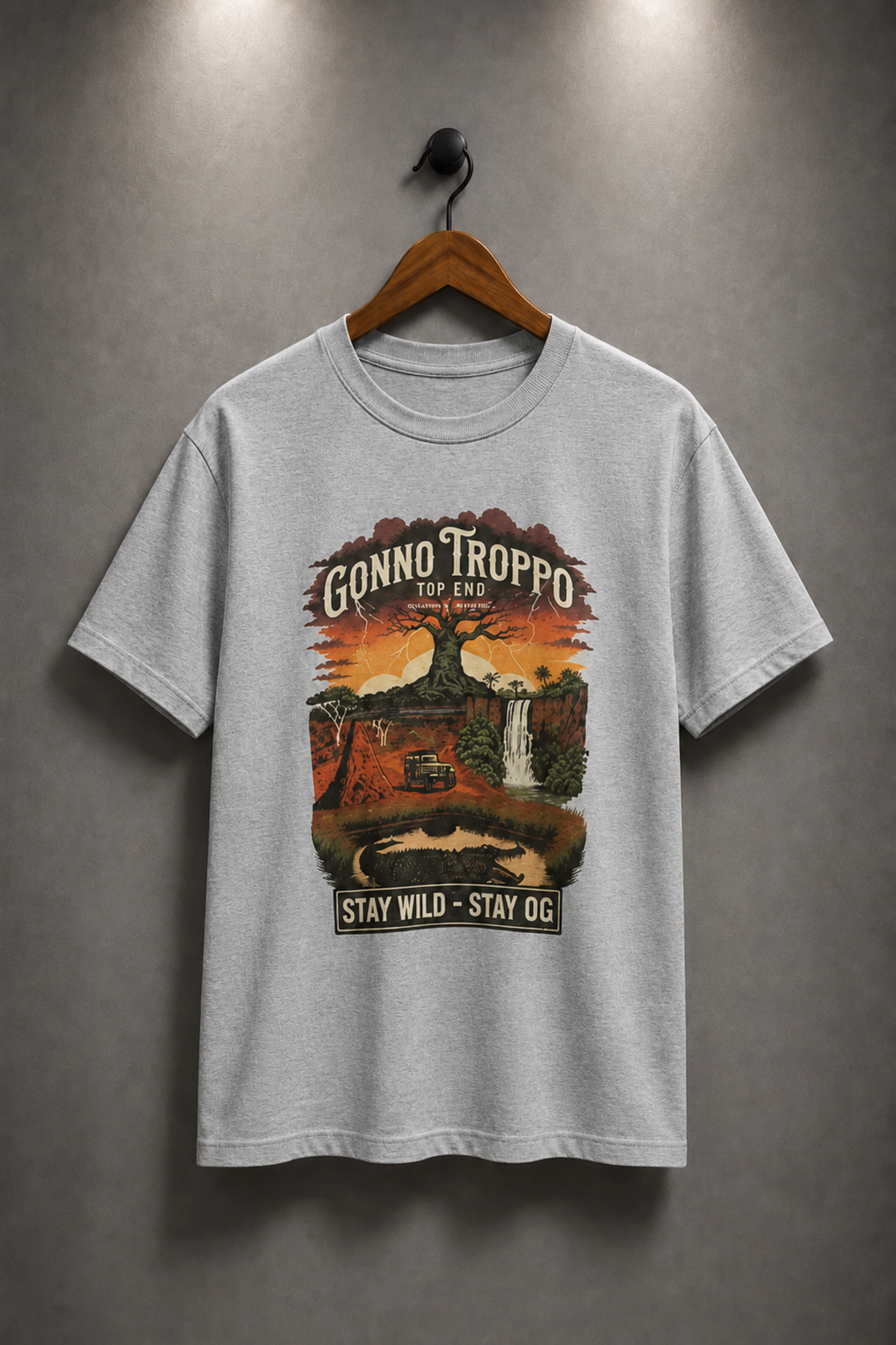 'Gone Troppo' Graphic Cotton Tee