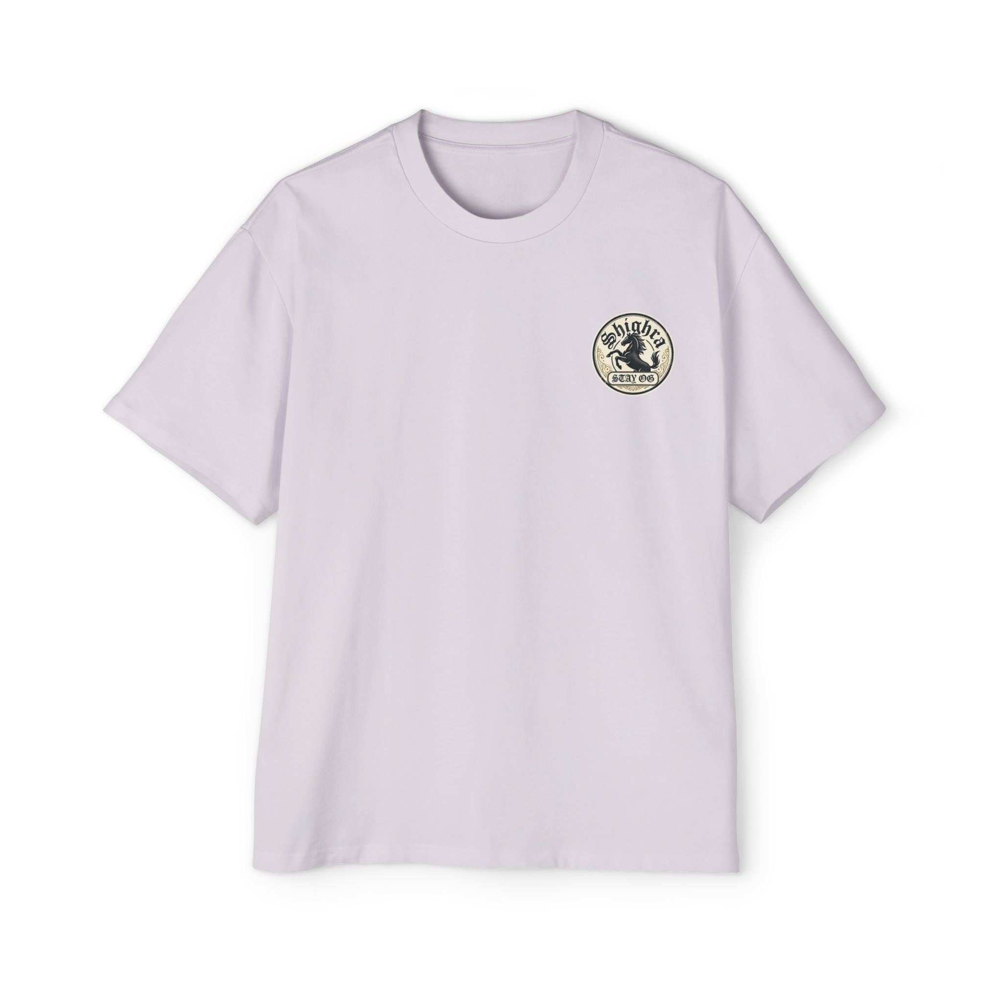 Men's Oversized Tee - Vintage Style 'Pinewood Garage' Chest Logo