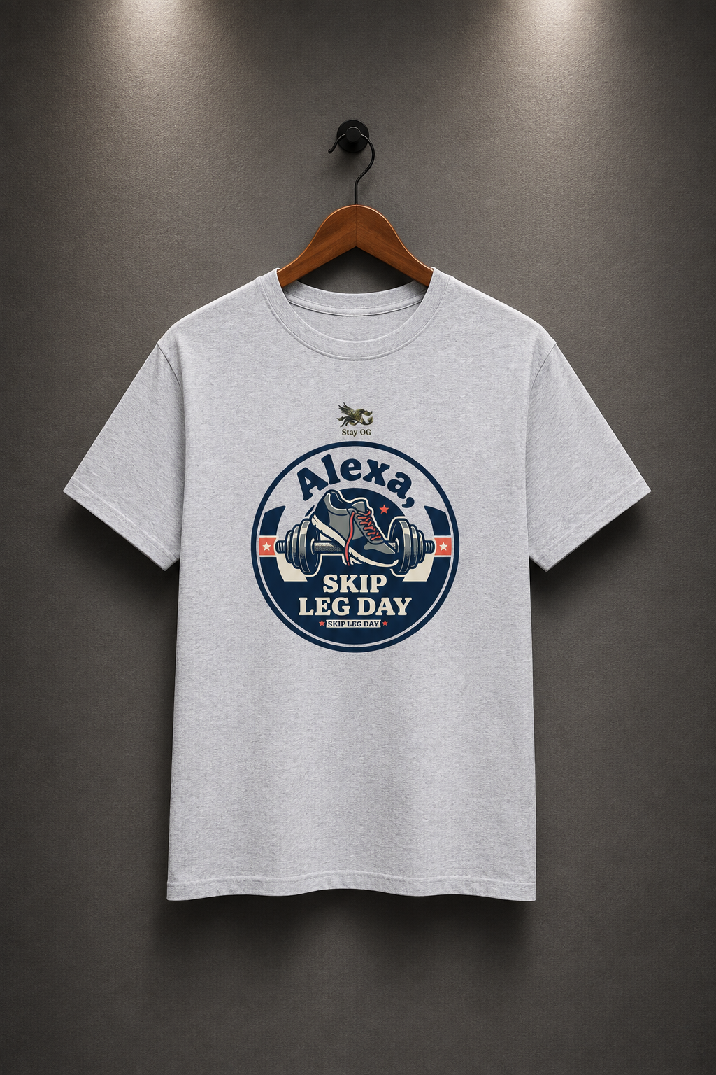 'Alexa Skip Leg Day' Clean Fit Tee