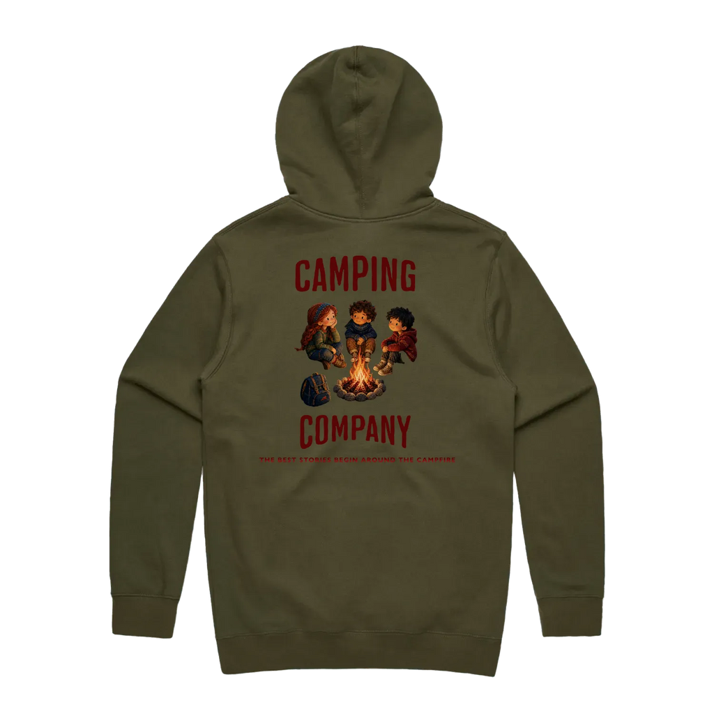 Men's Stencil Hoodie - Camping Edition