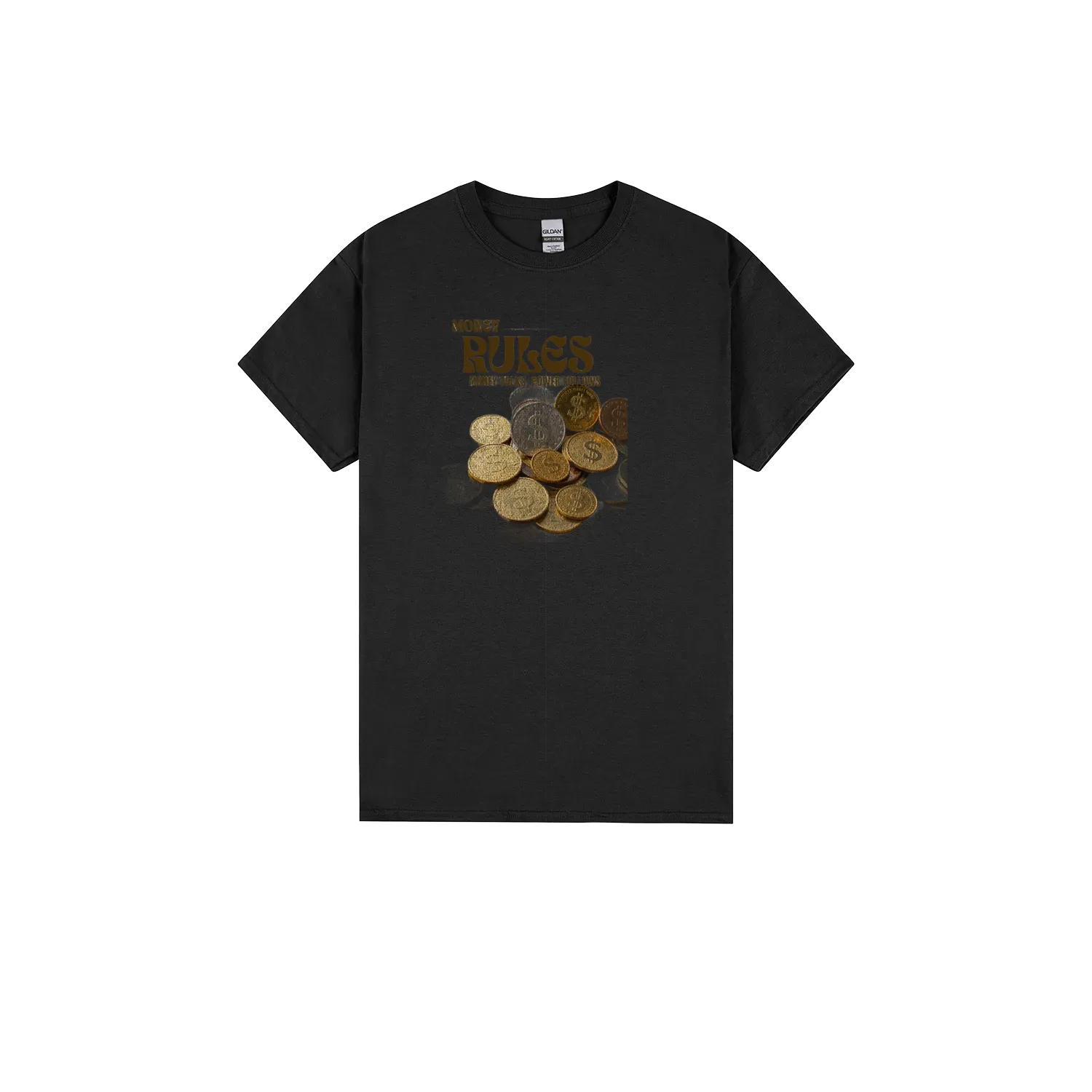 Black front flat lay