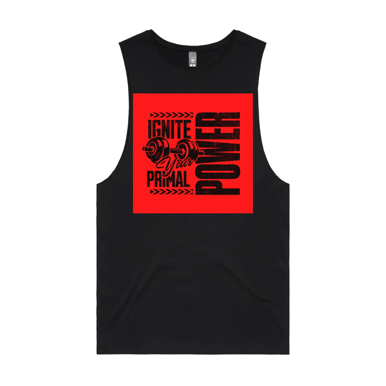 Black front flat lay