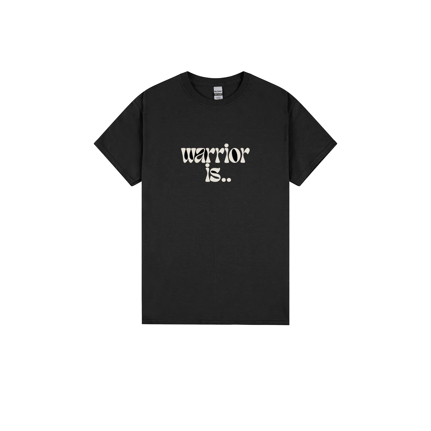 Black front flat lay