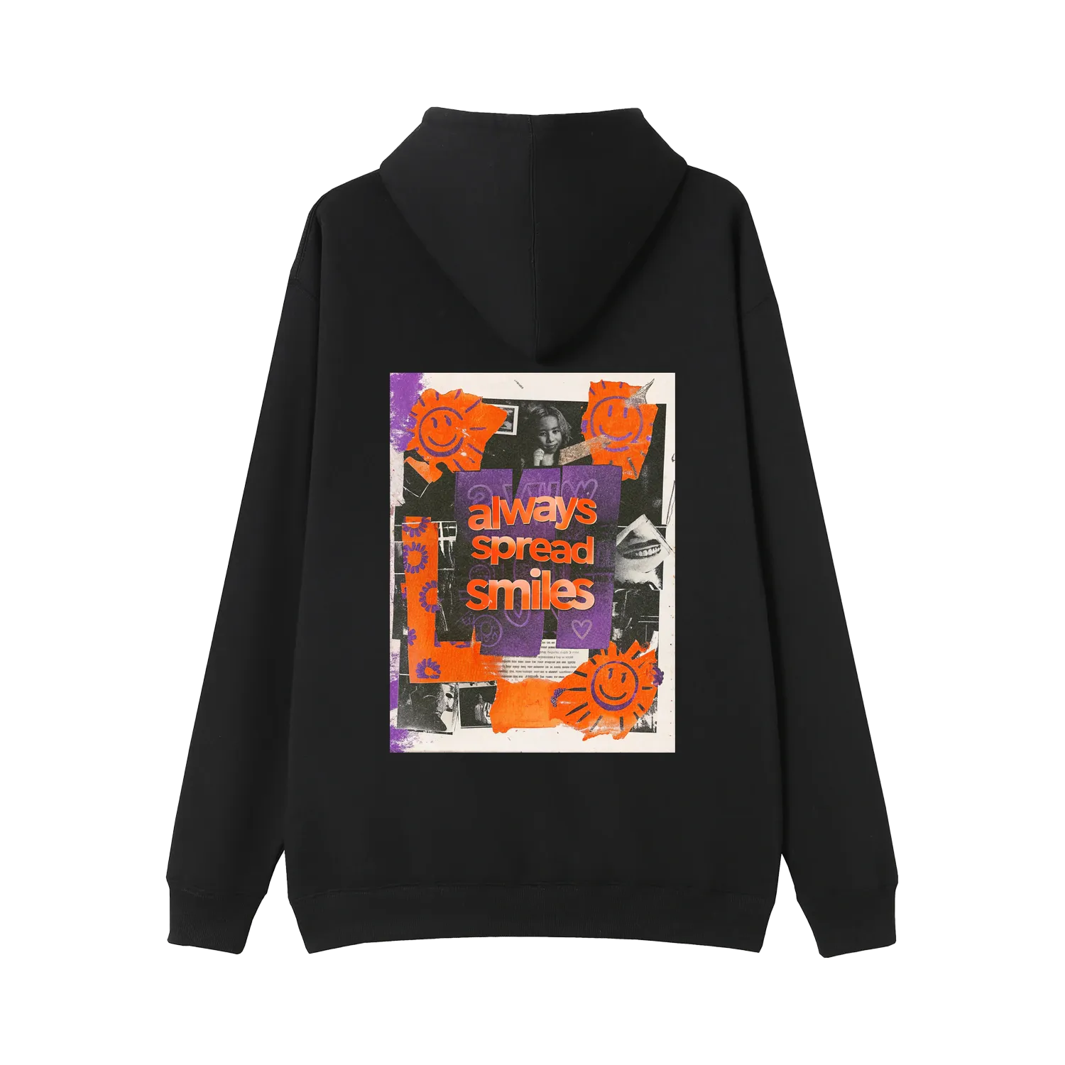 Kangaroo Pocket Hoodie - 'Always Spread Smiles'
