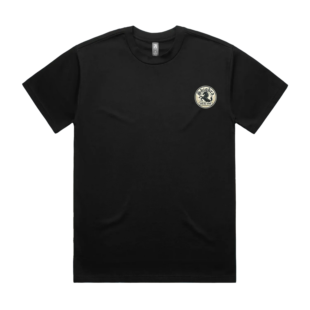 Men's Oversized Tee - Vintage Style 'Shighra' Chest Logo