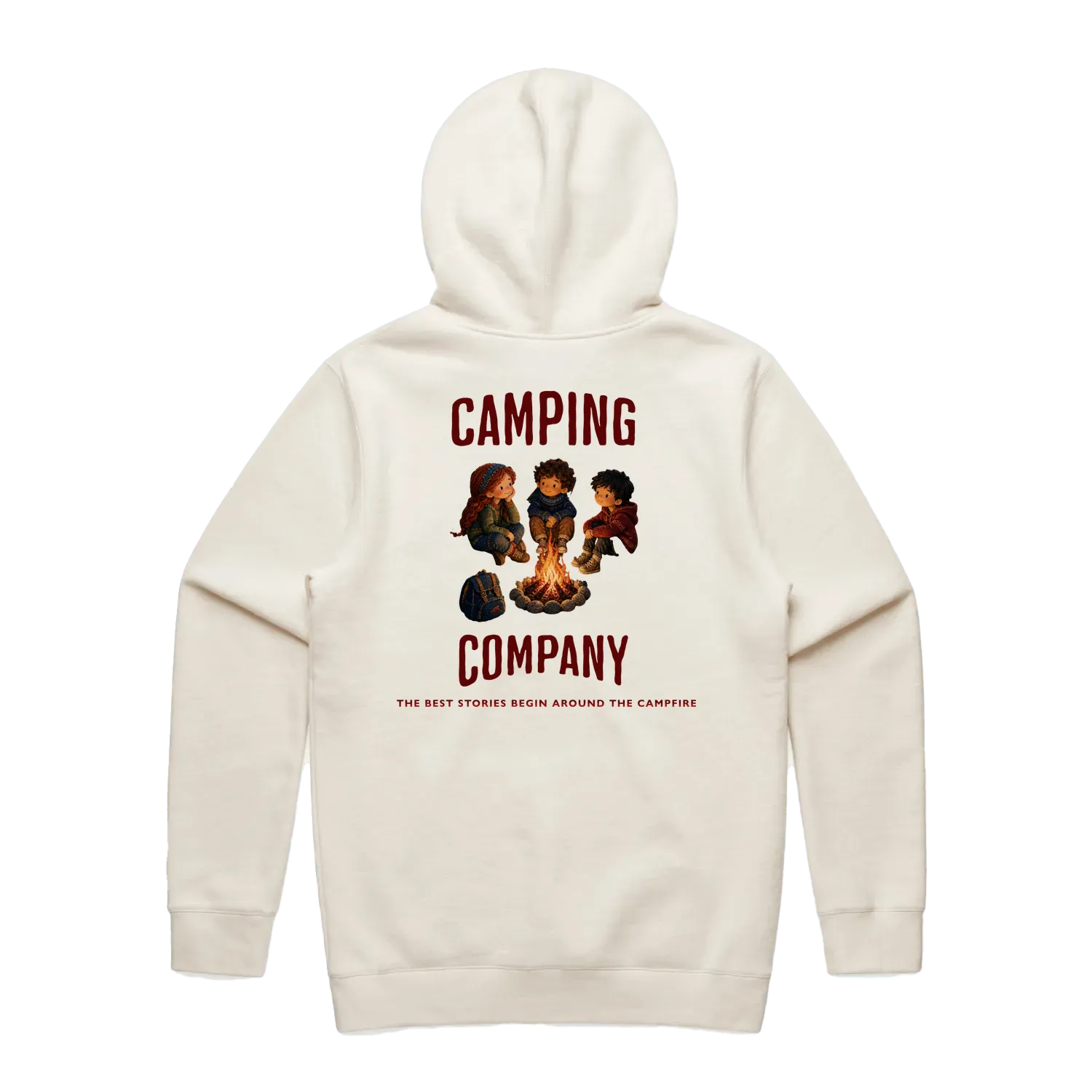 Men's Stencil Hoodie - Camping Edition