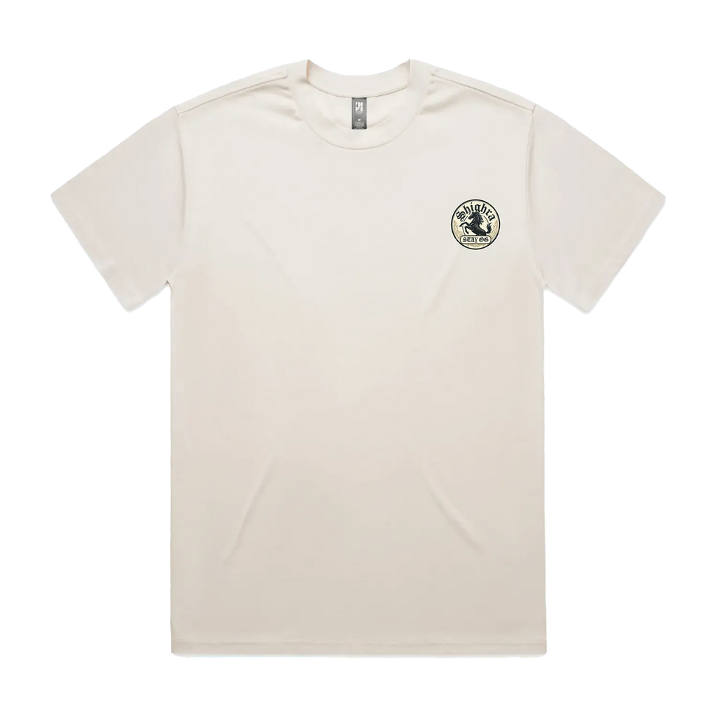 Men's Oversized Tee - Vintage Style 'Shighra' Chest Logo