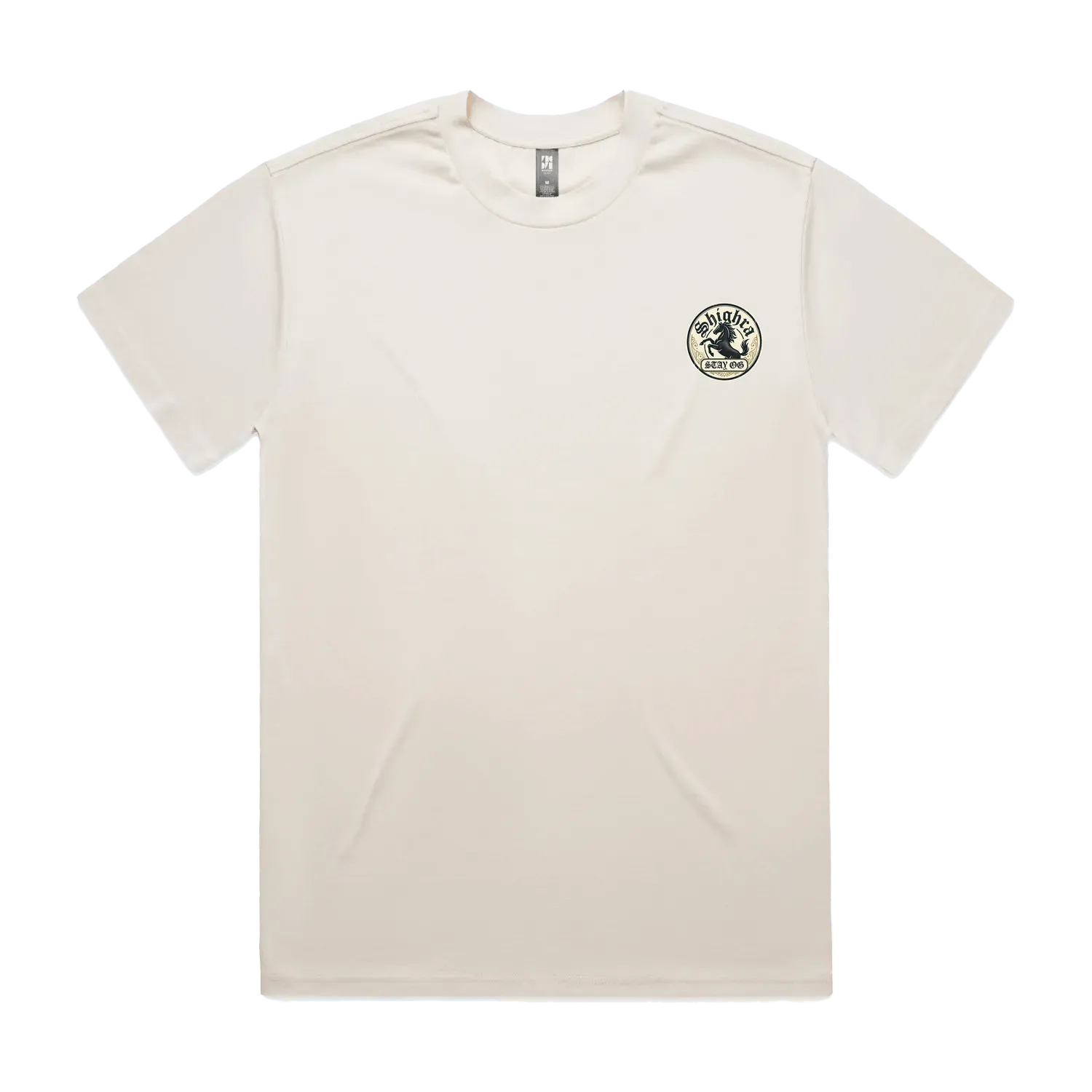 Men's Oversized Tee - Vintage Style 'Shighra' Chest Logo