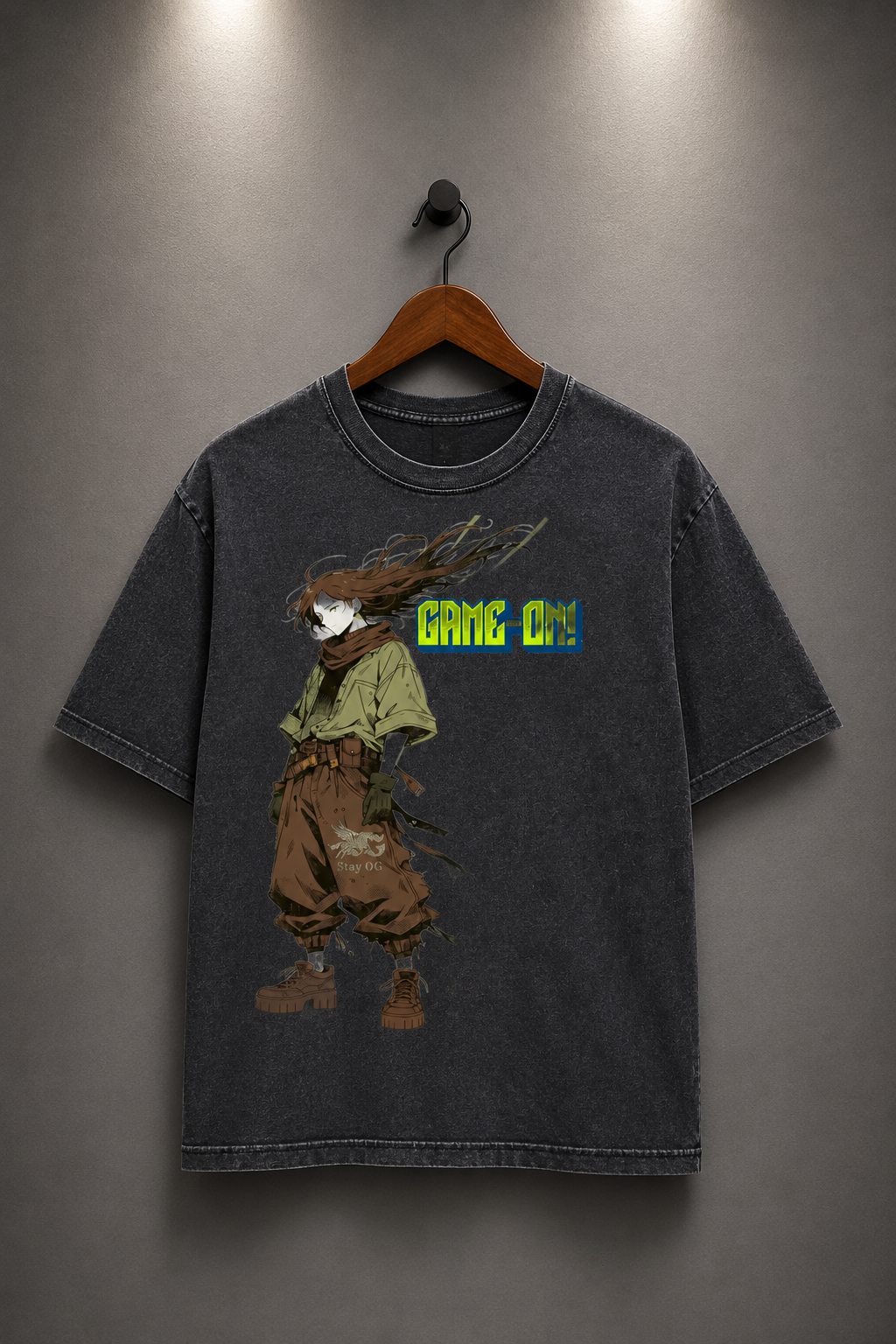 'Game On' - Stone Wash Tee