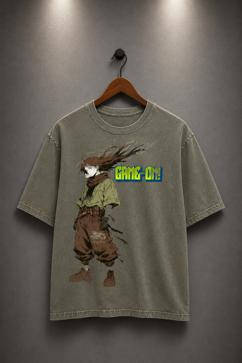 'Game On' - Stone Wash Tee