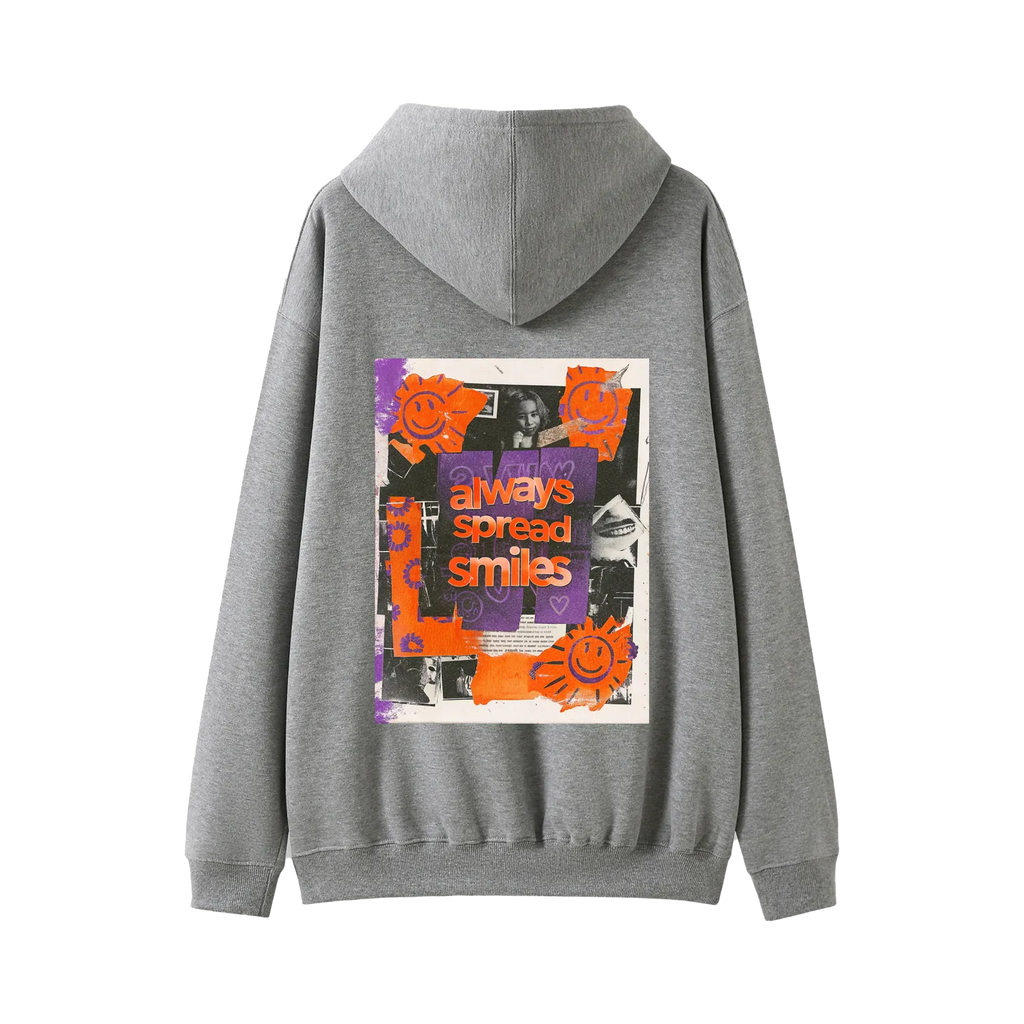 Kangaroo Pocket Hoodie - 'Always Spread Smiles'