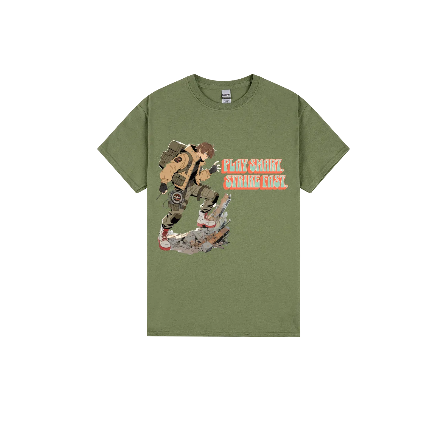 Military Green front flat lay
