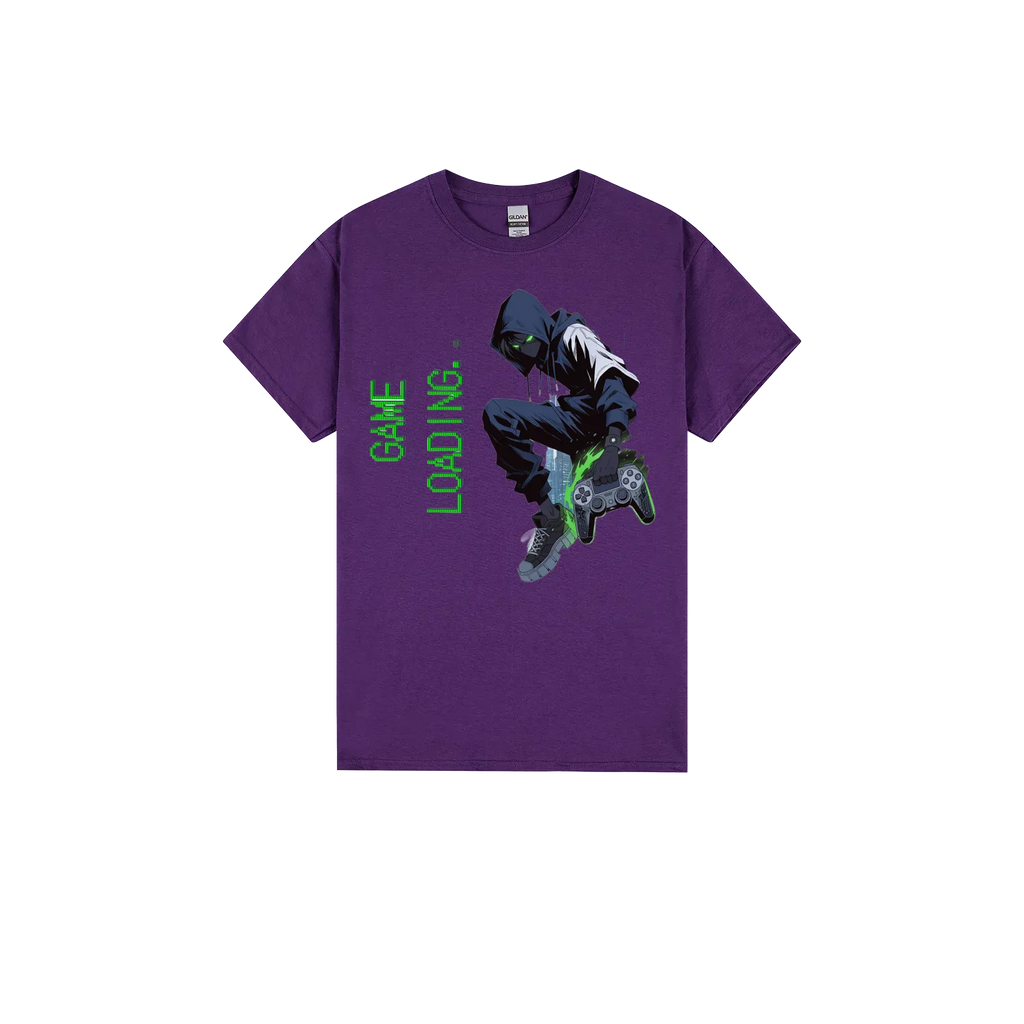 Purple front flat lay