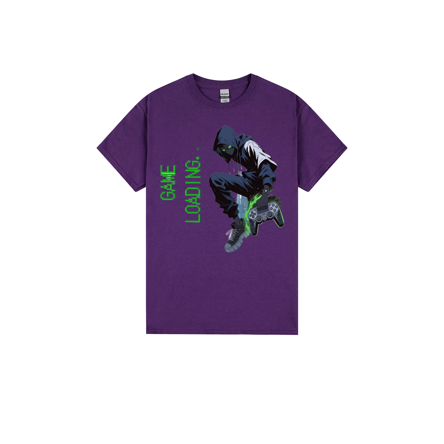 Purple front flat lay