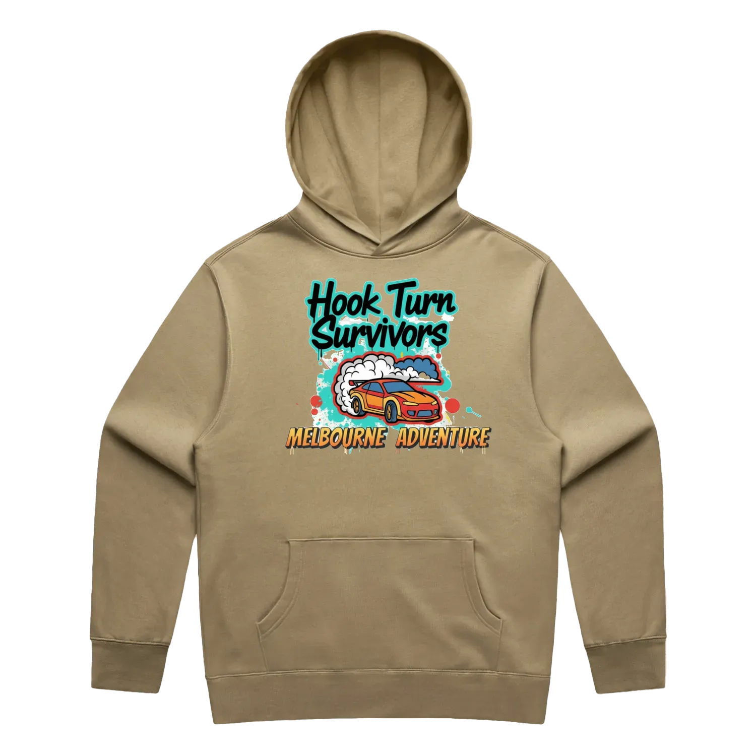 Sand front flat lay