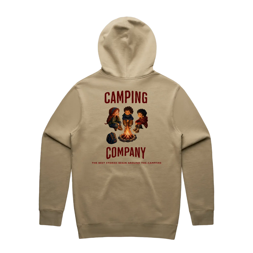Men's Stencil Hoodie - Camping Edition