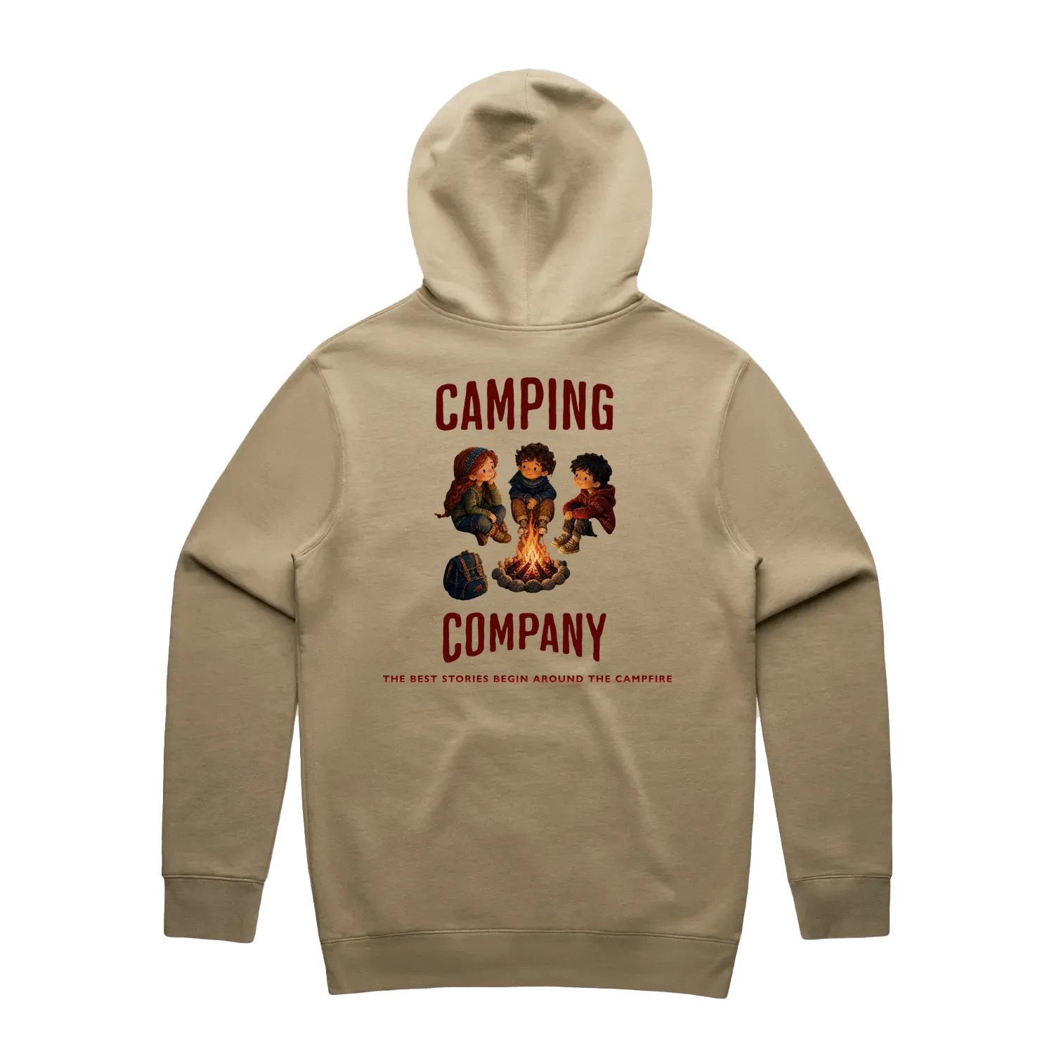 Men's Stencil Hoodie - Camping Edition