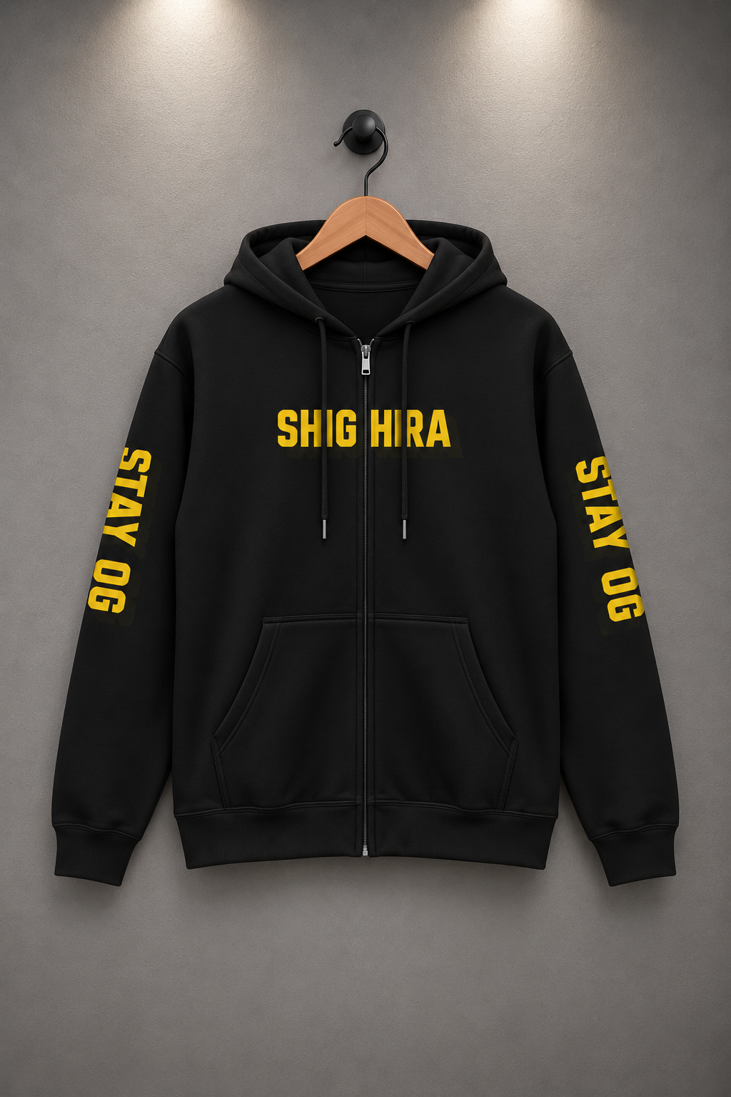 Shighra - Stay OG Sleeves - Adult Zip Hoodie