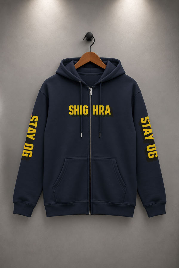 Shighra - Stay OG Sleeves - Adult Zip Hoodie