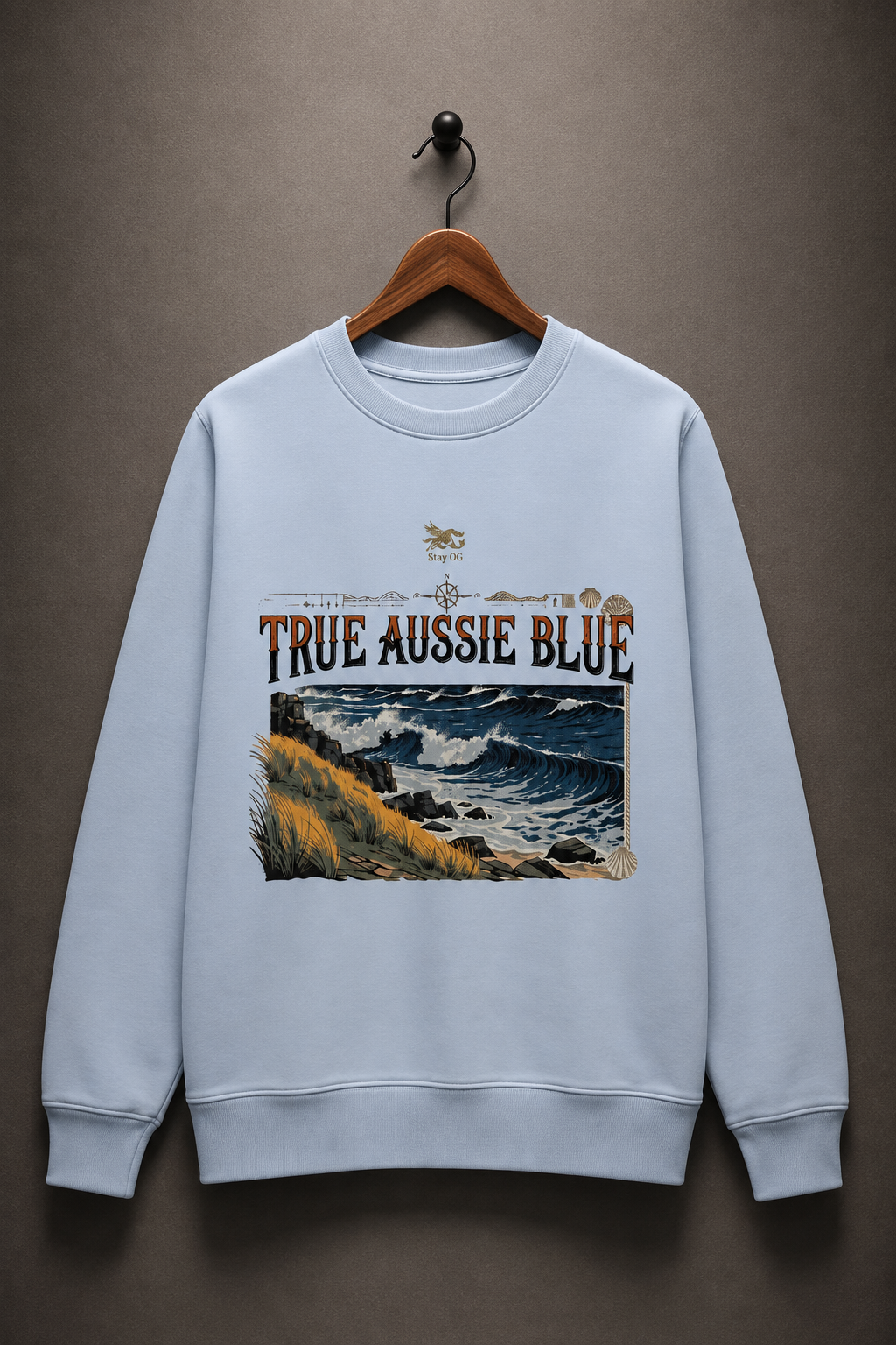 Coastal Vibes Jumper - True Aussie Blue