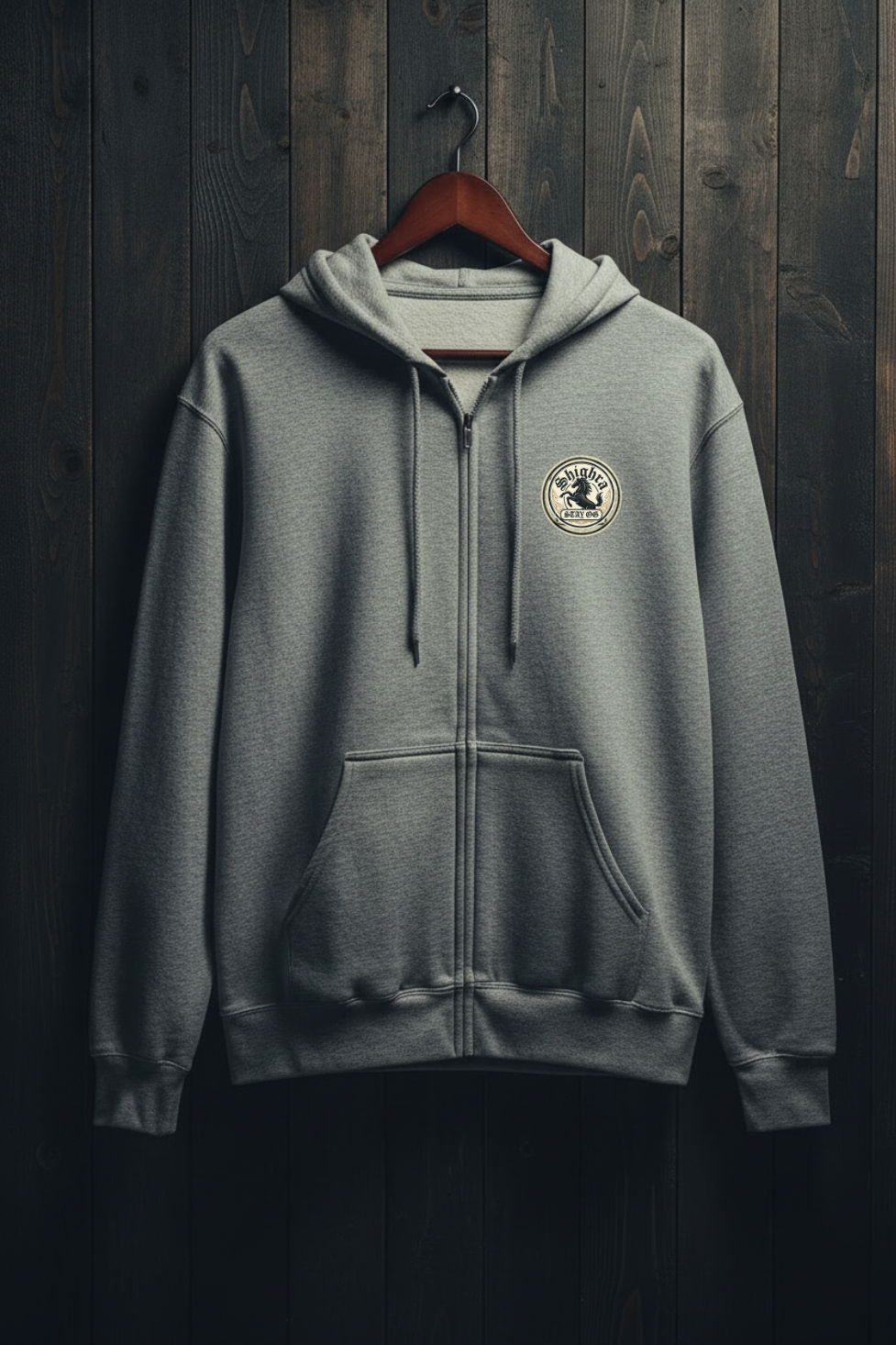 Vintage Shighra Logo - Zip Hoodie