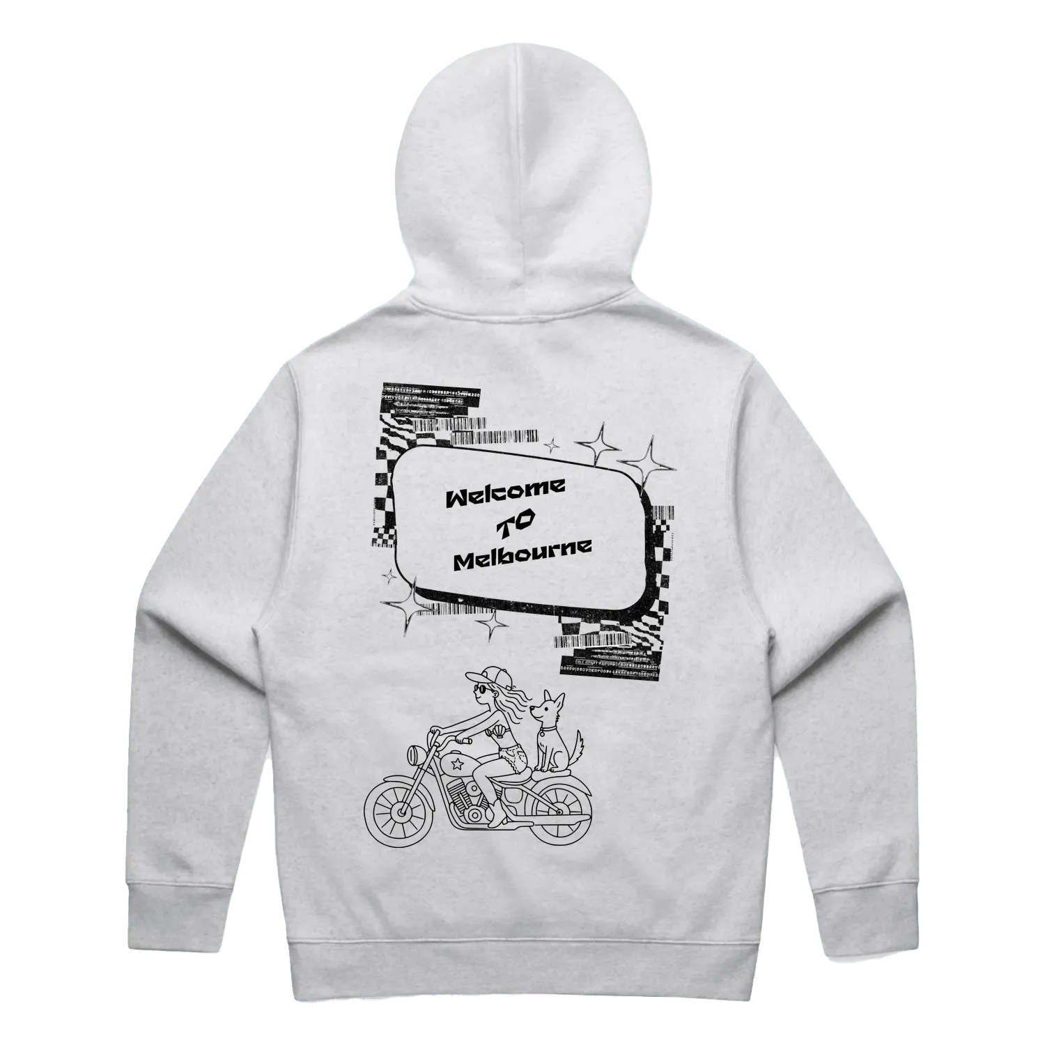 White Marle back flat lay