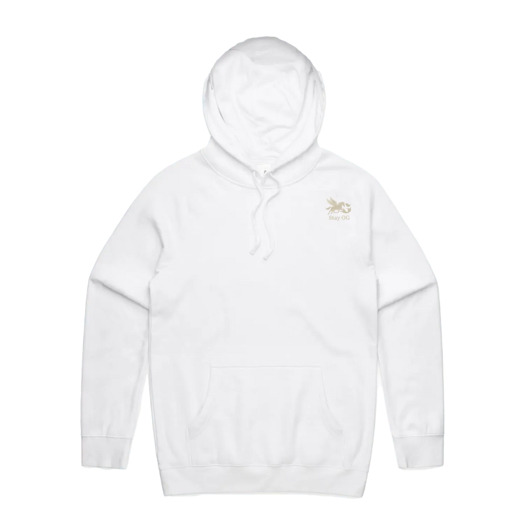White front flat lay