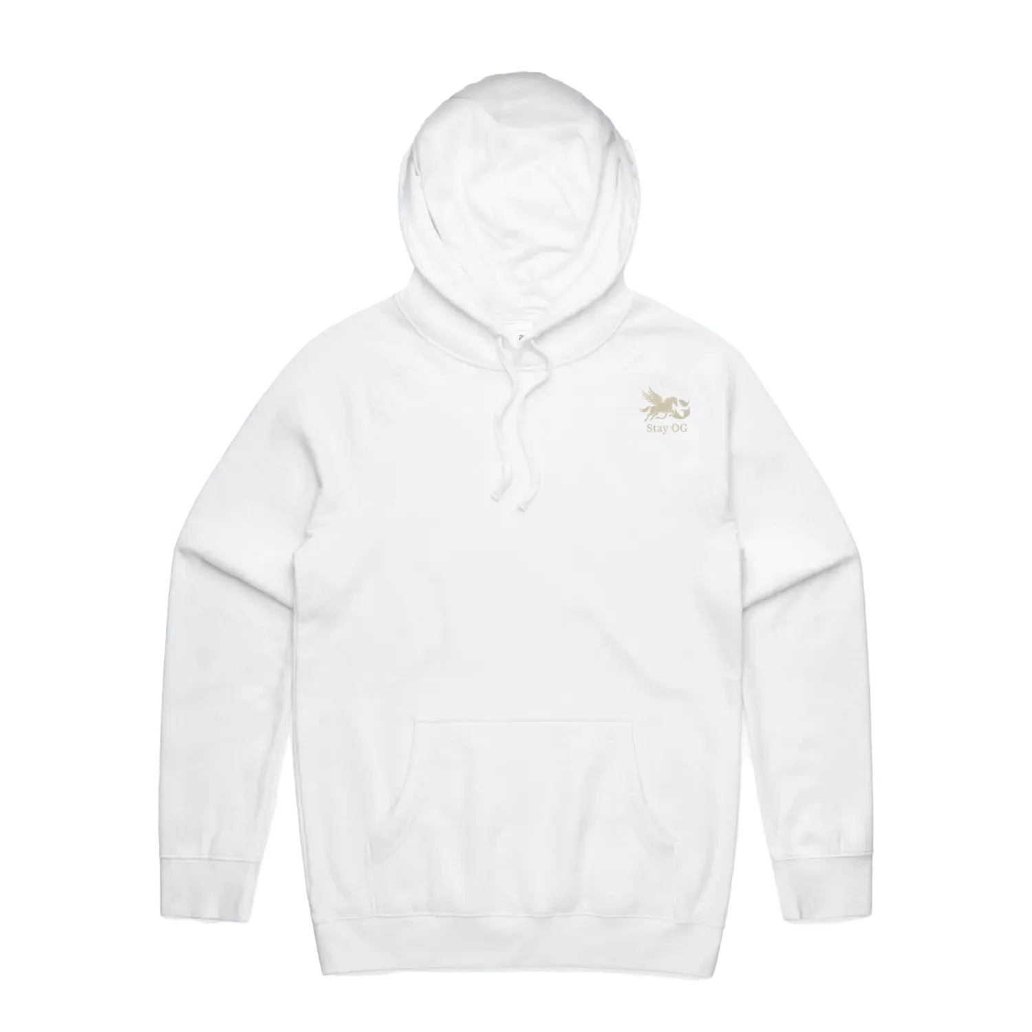 White front flat lay