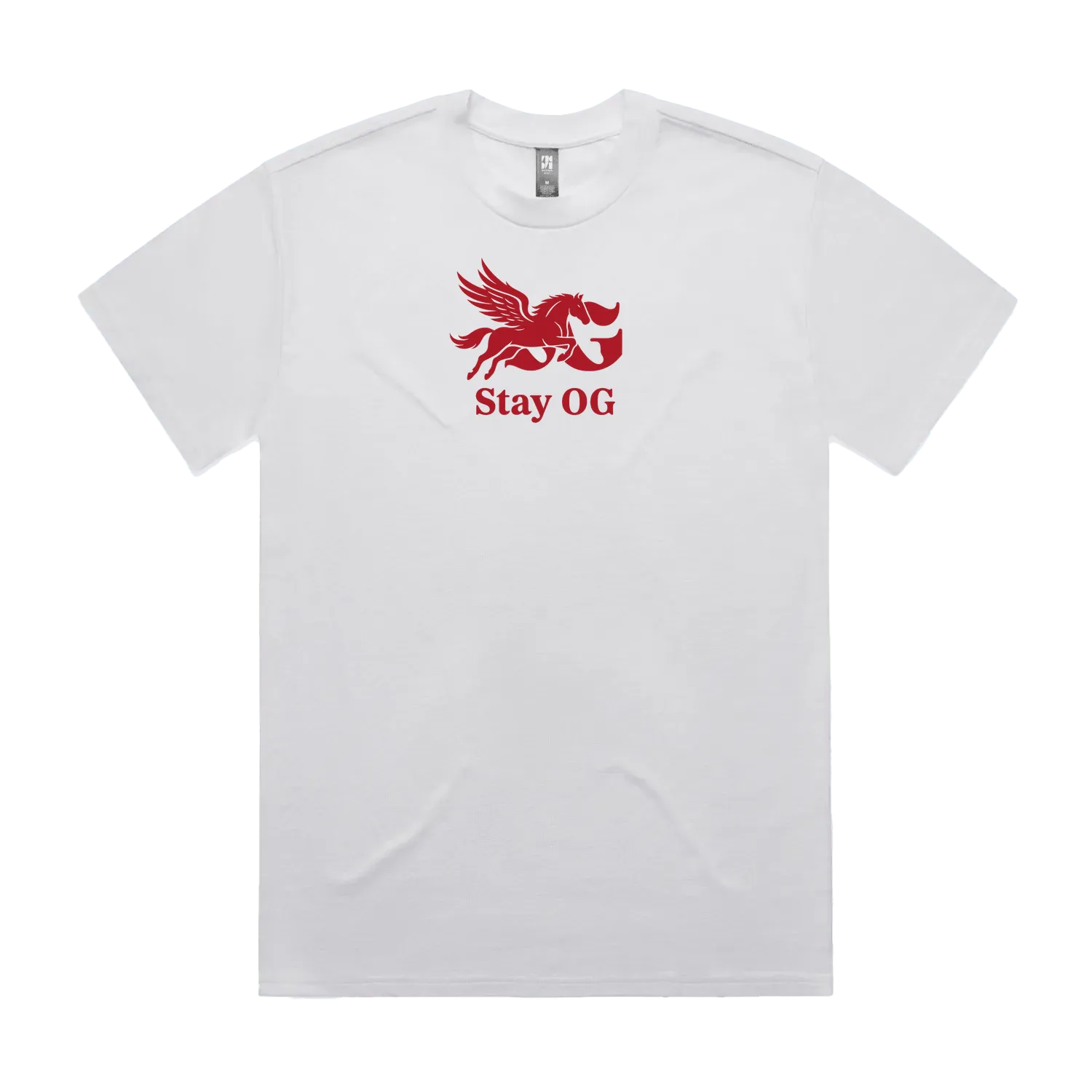 White front flat lay