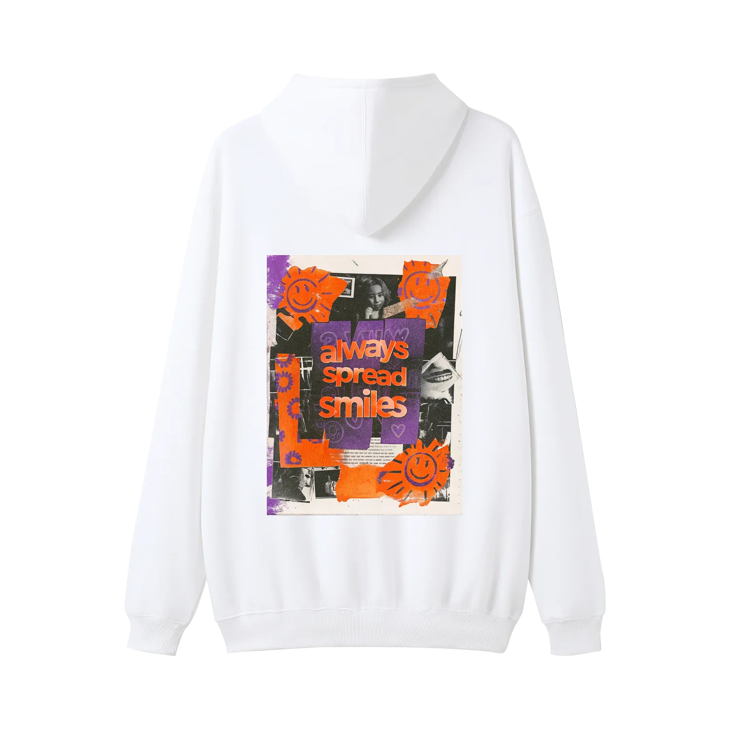 Kangaroo Pocket Hoodie - 'Always Spread Smiles'