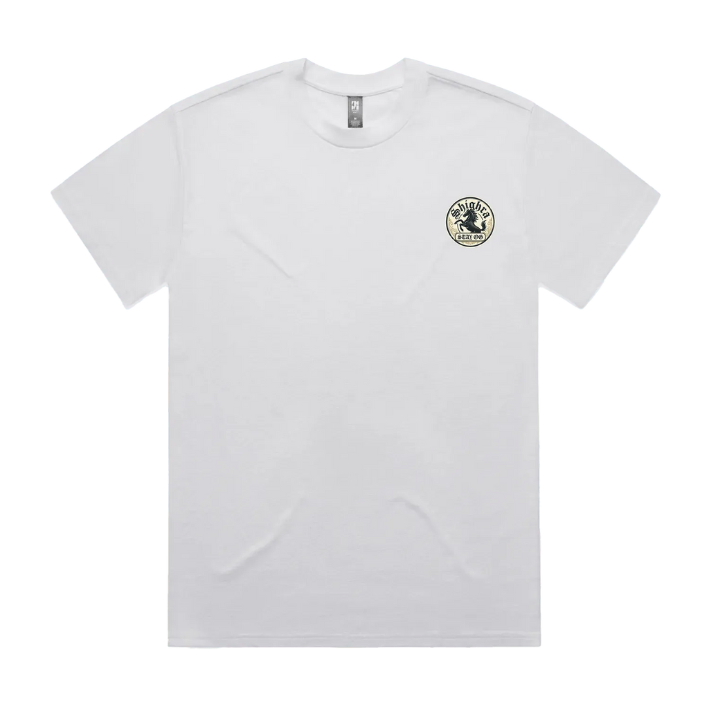 Men's Oversized Tee - Vintage Style 'Shighra' Chest Logo