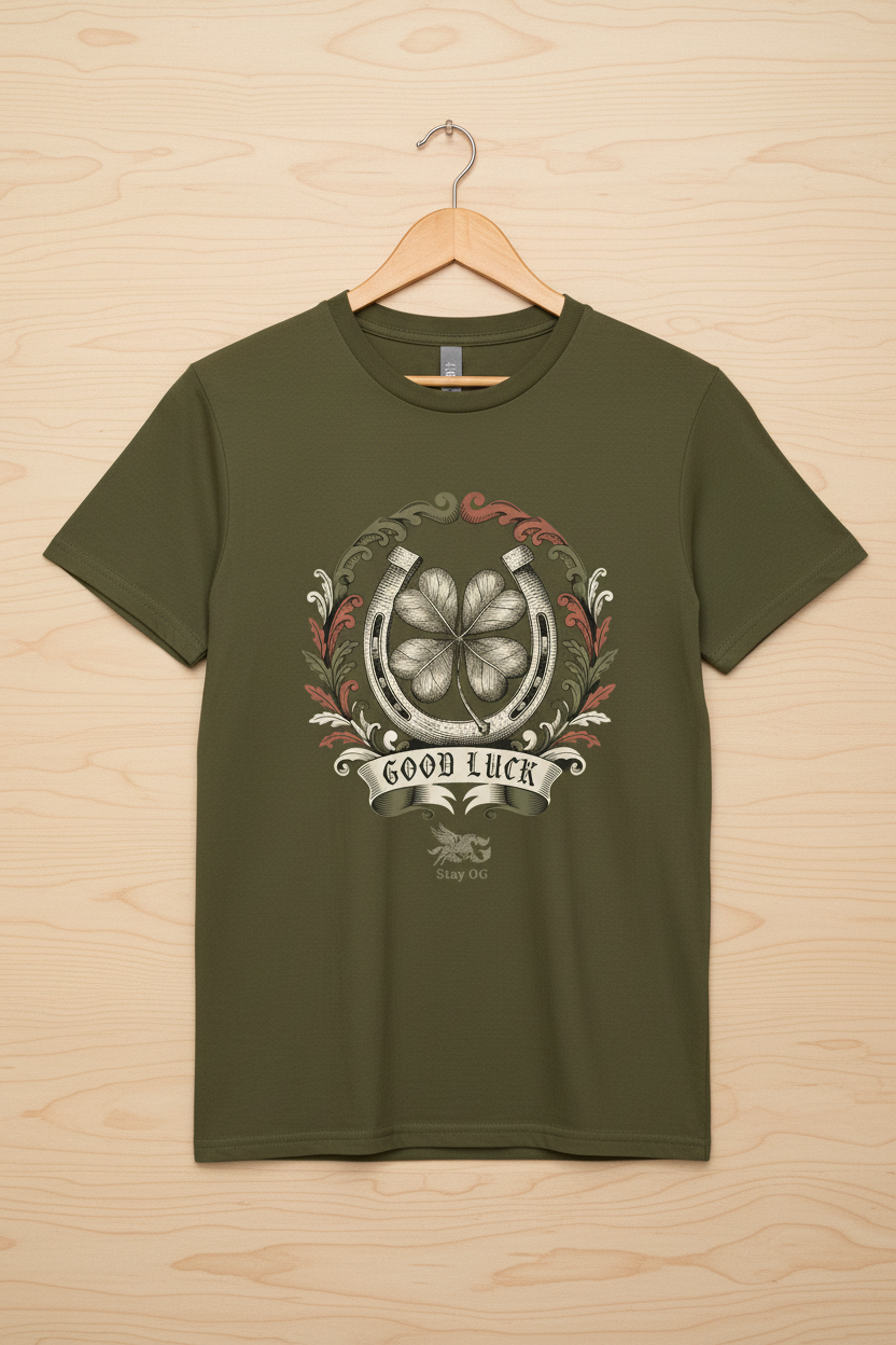 Army Tee - Light Wood Background