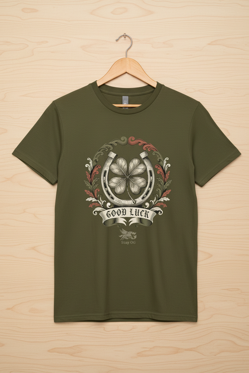 Army Tee - Light Wood Background