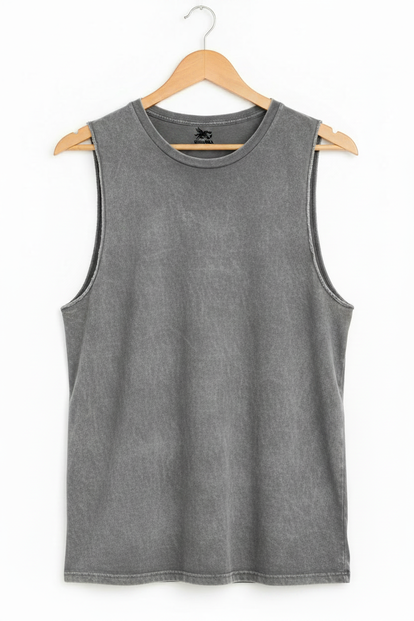 Ash Grey Tank Full Mockup