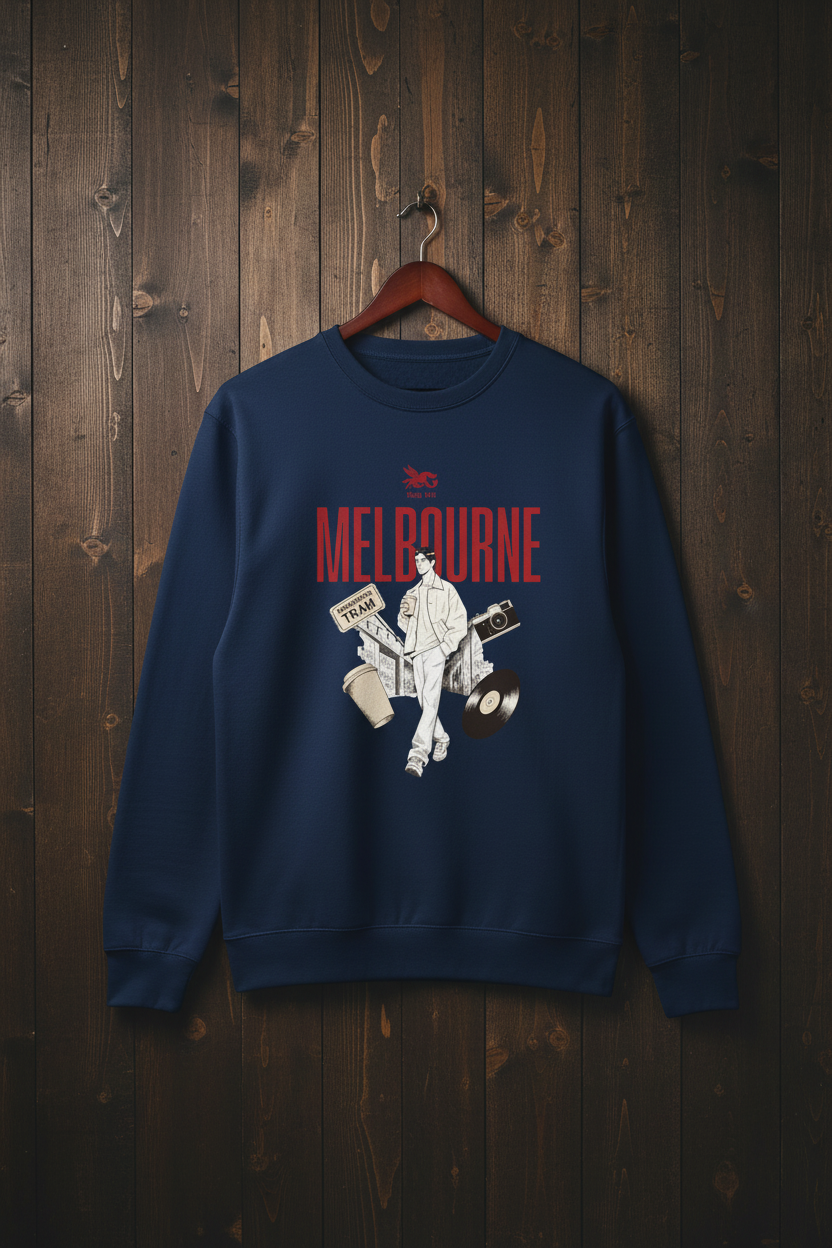 Cobalt Navy Melbourne Crewneck