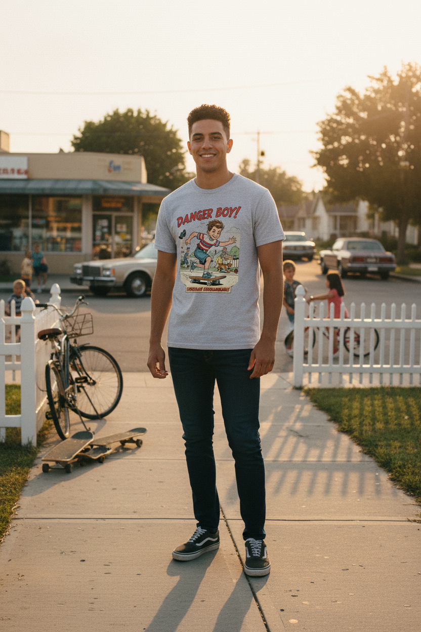 Danger Boy – Sport Grey – 80s Suburban