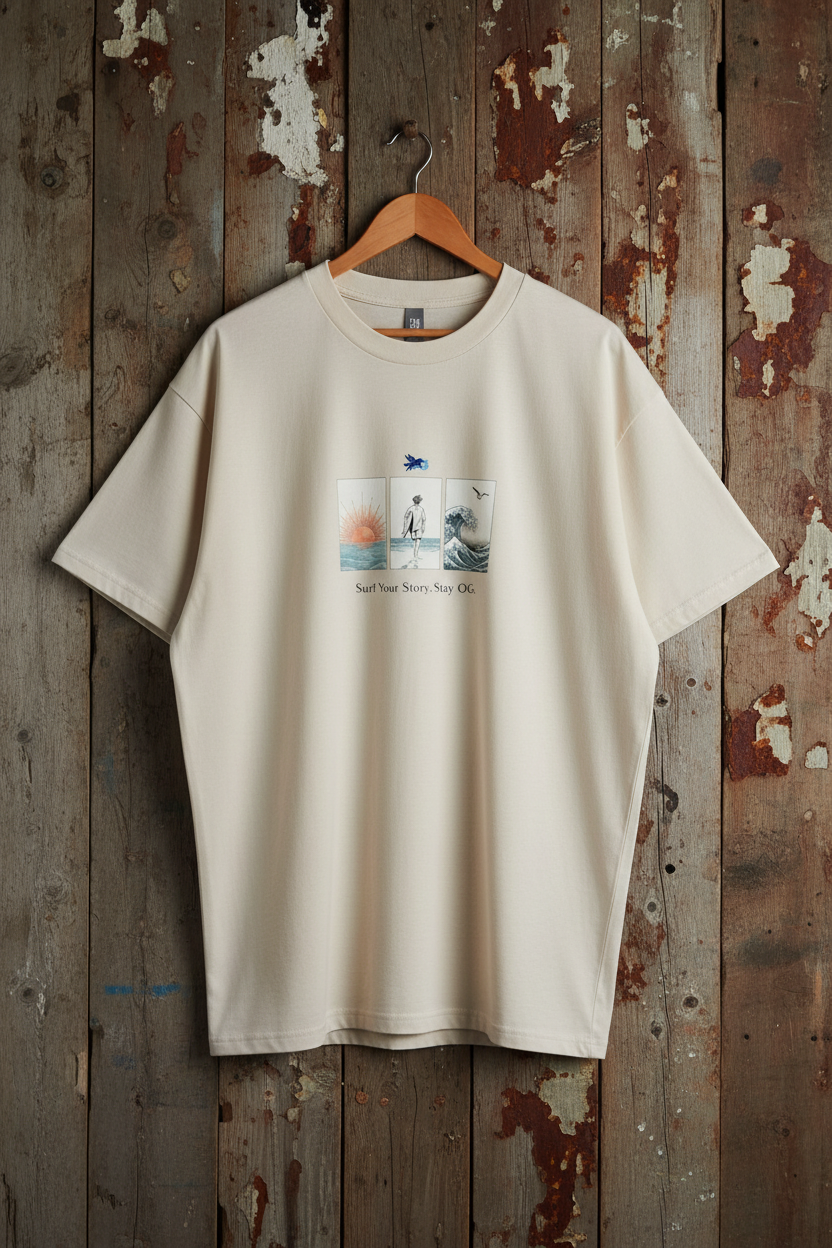 Ecru Oversized Drop Sleeve