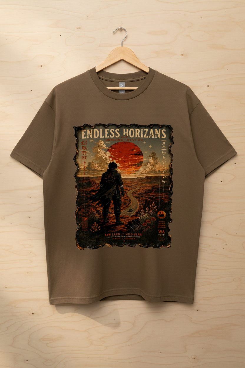 Endless Horizans — Walnut on Light Wood