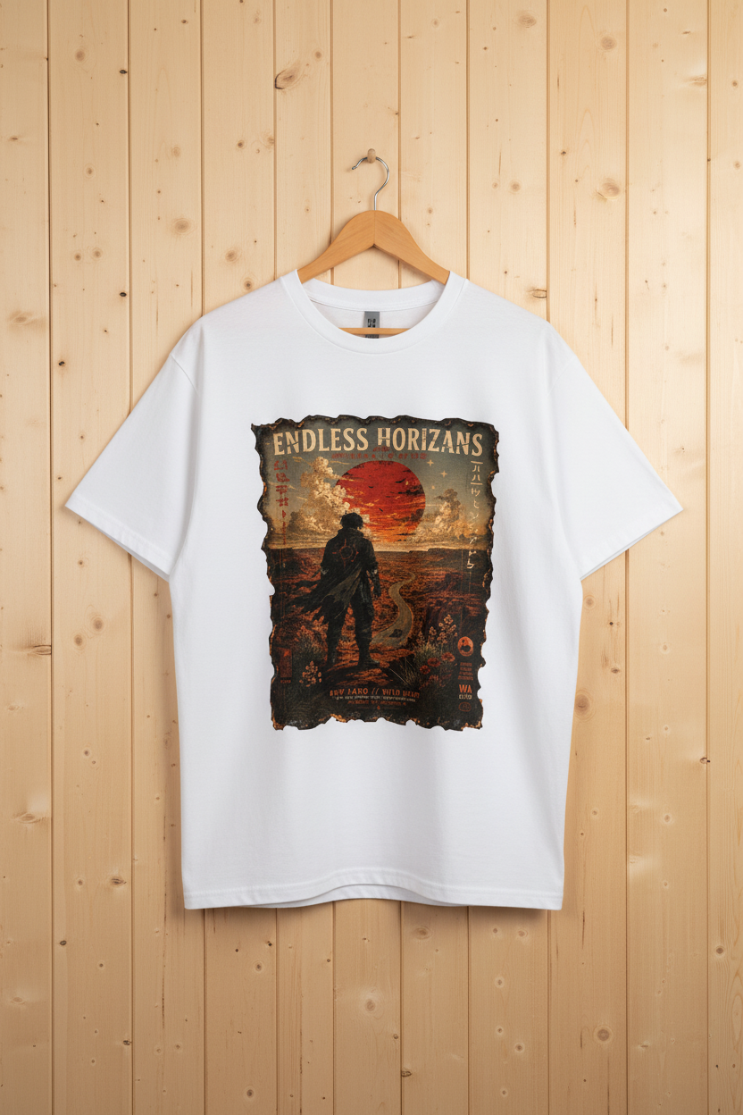 Endless Horizans — White on Light Wood
