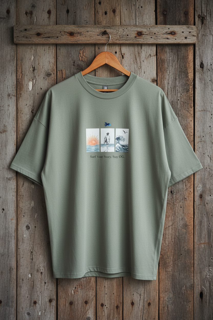 Eucalyptus Oversized Drop Sleeve
