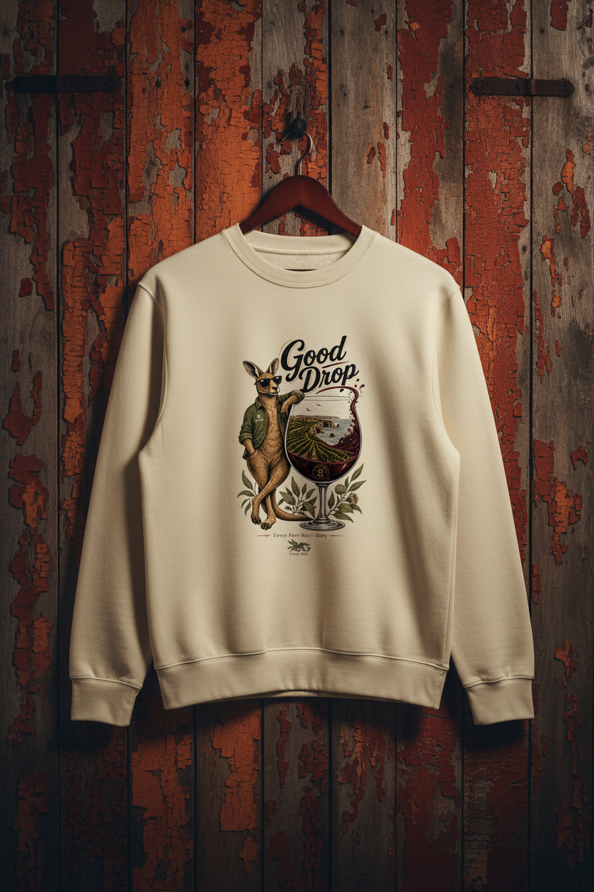Good Drop Ecru - Wooden Hanger