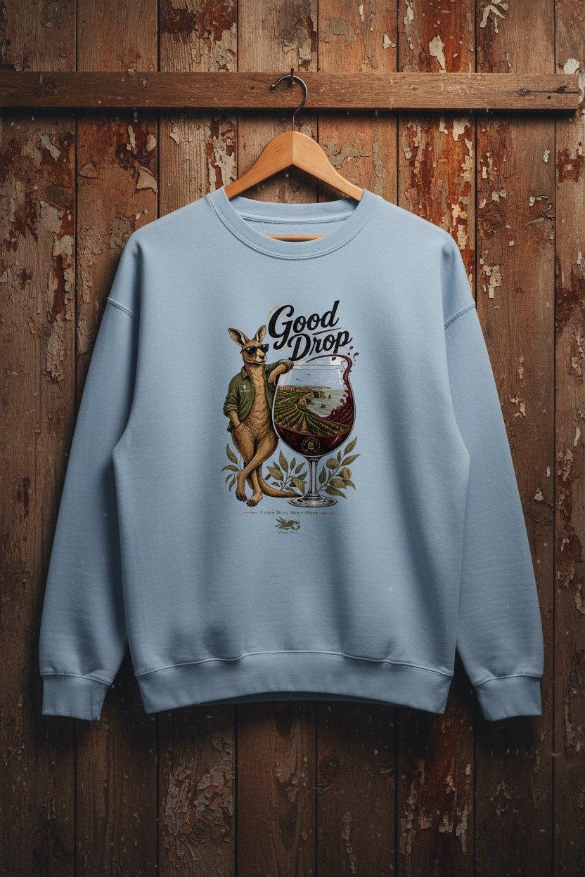 Good Drop Powder Blue - Wooden Hanger