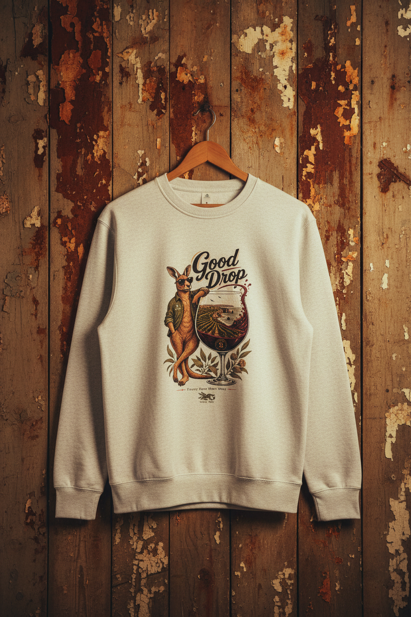Good Drop White Marle - Wooden Hanger