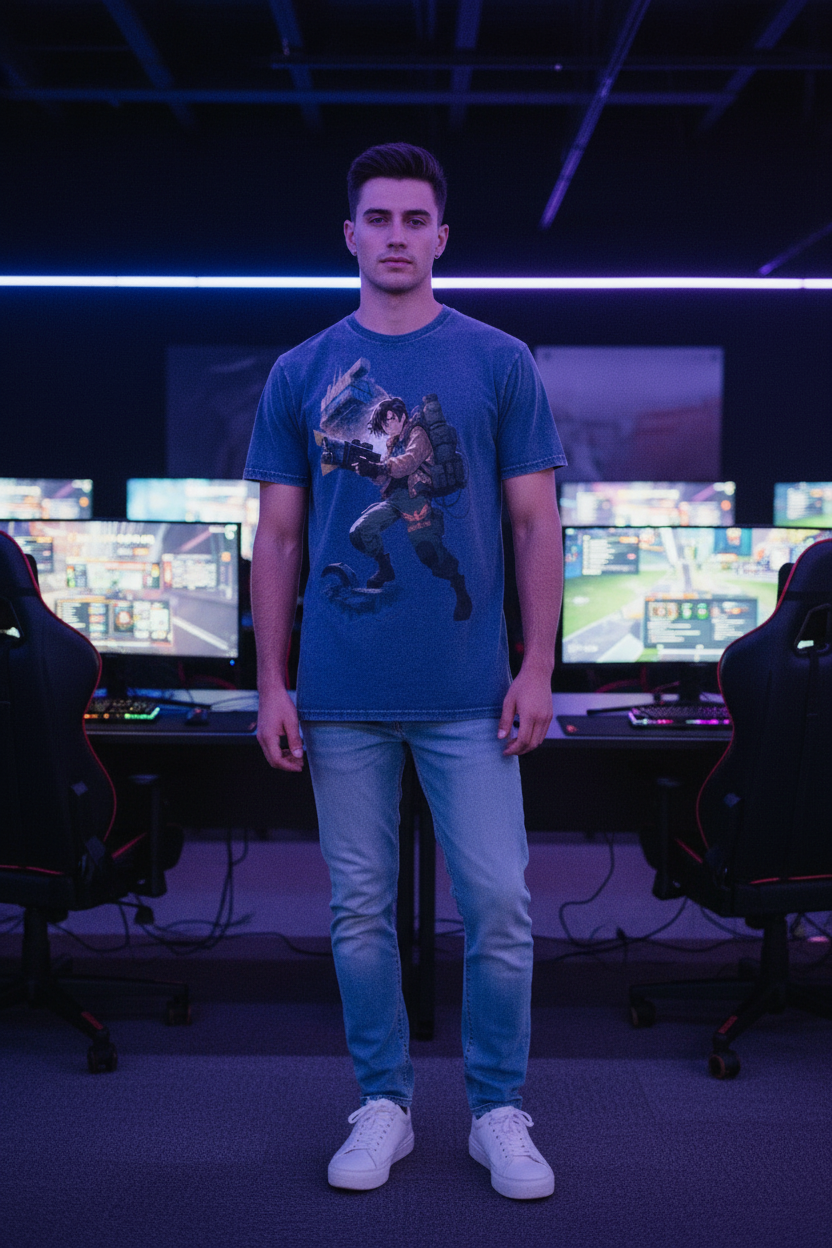 GT Tee – Blue Stone – Gaming Background