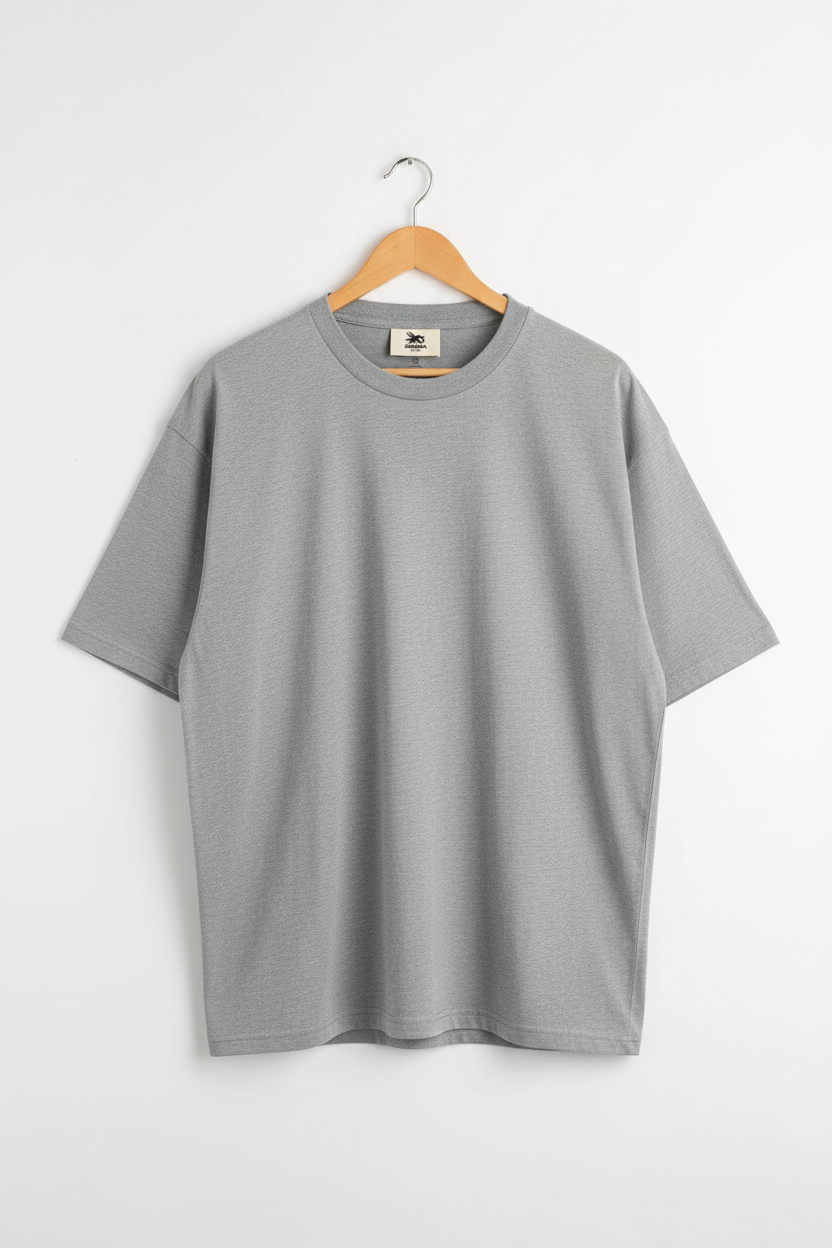 Oversize Tee — Grey Marle