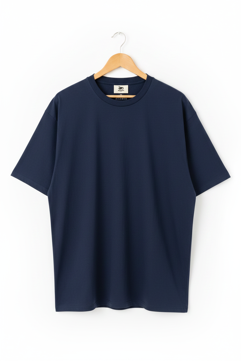 Oversize Tee — Navy
