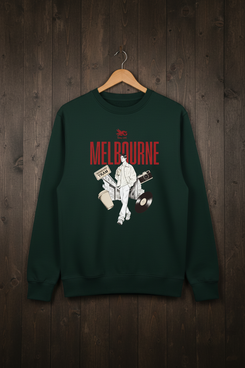 Pine Green Melbourne Crewneck