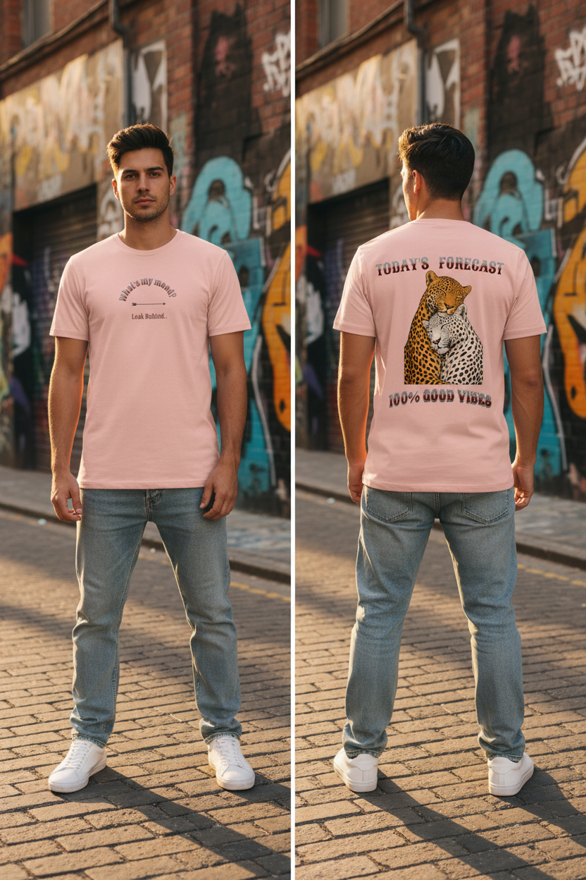 Pink Tee — Melbourne Laneway Mockup